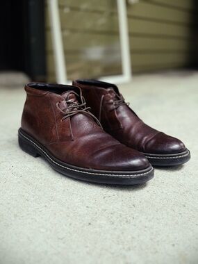 To Boot Brown Leather Chukka Boots - Lace-Up Ankle